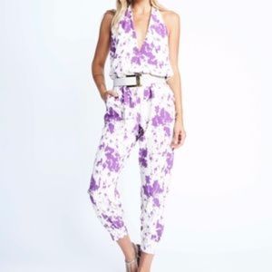 Karen Zambos Grayson printed halter jumpsuit